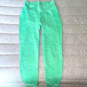 All in motion leggings, fun bright green color, worn only once